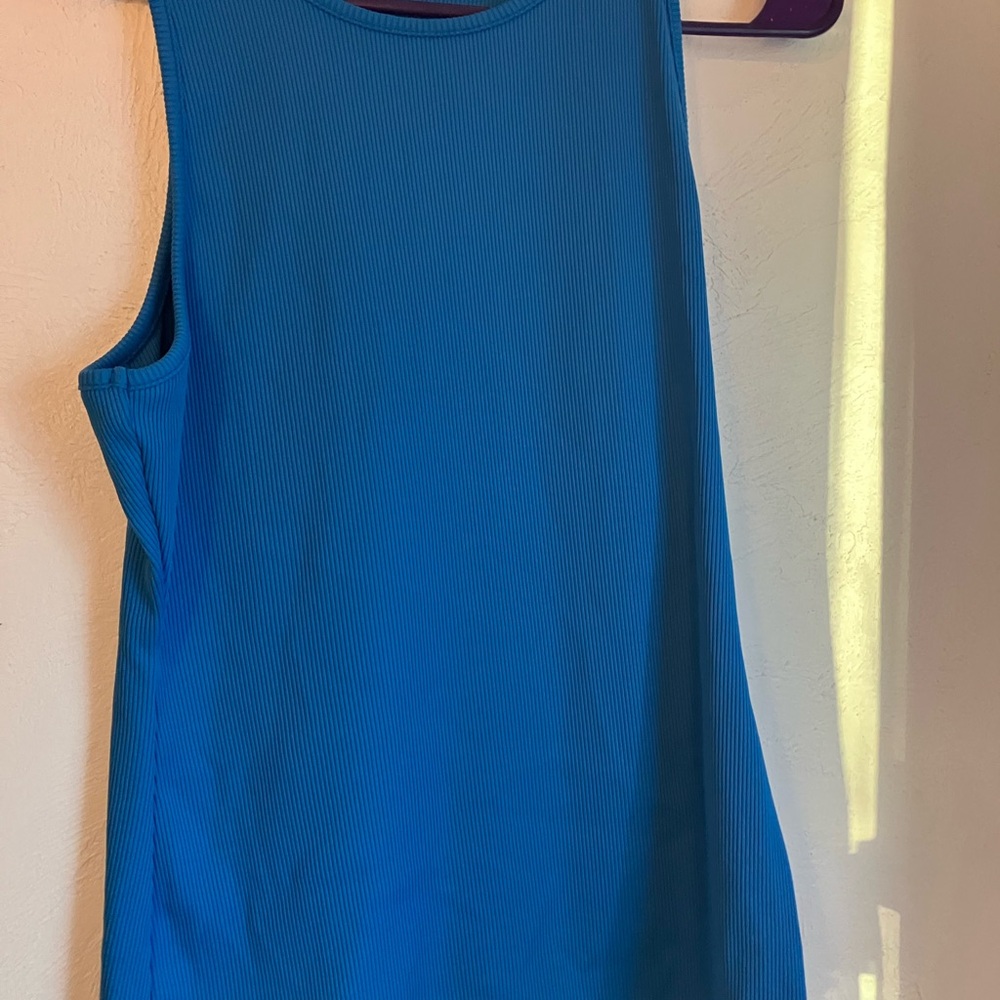 White House Black Market Ribbed Tank Top - Teal